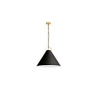Suspendu incandescent Dainolite Princeton PCN-241P-AGB-797 100W 1 lumière noir