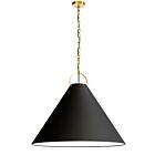 Suspendu incandescent Dainolite Princeton PCN-321P-AGB-797 100W 1 lumière noir