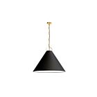 Suspendu incandescent Dainolite Princeton PCN-321P-AGB-797 100W 1 lumière noir