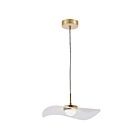 Dainolite PCV-1510LEDP-AGB Percival 1-lumière 10W Transparent et blanc LED Suspendu