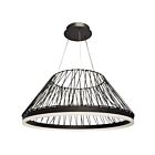 Dainolite PHM-2530LEDP-5CCT-MB Philomene 2-lumières 30W Noir LED Suspendu