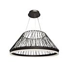 Dainolite PHM-2530LEDP-5CCT-MB Philomene 2-lumières 30W Noir LED Suspendu