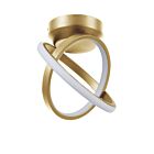 Lustre LED Dainolite PHO-716LEDSF-AGB Philo Laiton vieilli 20W