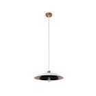 Dainolite PIM-171P-MW-MB Pima 1-lumière 60W Blanc mat et noir mat LED Suspendu