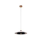 Dainolite PIM-171P-MW-MB Pima 1-lumière 60W Blanc mat et noir mat LED Suspendu