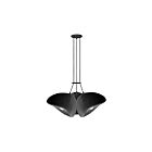 Dainolite PLR-353P-MB Pilar 3-lumières 180W Noir mat LED Suspendu
