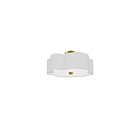 Plafonnier encastré incandescent Dainolite Phlox PLX-152FH-AGB-WH 120W 3-Lumières blanc