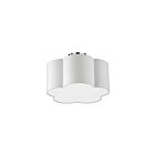Plafonnier encastré incandescent Dainolite Phlox PLX-152FH-PC-WH 120W 3-Lumières blanc