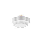 Plafonnier encastré incandescent Dainolite Phlox PLX-203FH-AGB-WH 18W 3-Lumières blanc