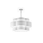 Chandelier incandescent Dainolite Phlox PLX-284C-PC-WH 400W 4-Lumières blanc