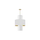 Suspendu à LED Dainolite Patrona POA-224P-AGB-692-790 240W 4-Lumières Blanc