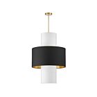 Suspendu à LED Dainolite Patrona POA-224P-AGB-698-790 240W 4-Lumières Noir