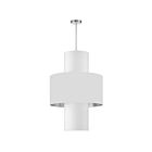 Suspendu à LED Dainolite Patrona POA-224P-PC-691-790 240W 4-Lumières Blanc