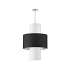 Suspendu à LED Dainolite Patrona POA-224P-PC-697-790 240W 4-Lumières Noir