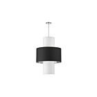 Suspendu à LED Dainolite Patrona POA-224P-PC-697-790 240W 4-Lumières Noir
