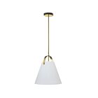 Dainolite POL-121P-AGB-WH Polly 1-lumière 60W Blanc LED Suspendu