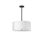Suspendu incandescent Dainolite Porscha POR-224P-MB-WH 240W 4 lumières blanc