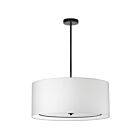 Suspendu incandescent Dainolite Porscha POR-304P-MB-WH 400W 4 lumières blanc