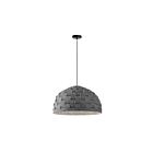Suspendu incandescent Dainolite Priscilla PRA-241P-MB-500 100W 1 lumière gris