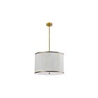 Suspendu à LED Dainolite Prudy PRD-243P-AGB 400W 4-Lumières Blanc
