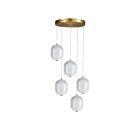 Dainolite PRI-1530LEDP-AGB Peri 5-lumières 30W Clair Suspendu