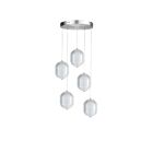 Dainolite PRI-1530LEDP-PC Peri 5-lumières 30W Clair Suspendu