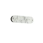 Dainolite PSC-162W-MB Pascal 2-Lumières 120W albâtre et Noir mat LED Applique Murale