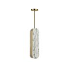 Dainolite PSC-201P-AGB Pascal 1-lumière 60W Alabâtre LED Suspendu