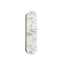 Dainolite PSC-202W-AGB Pascal 2-Lumières 120W albâtre et Laiton vieilli LED Applique Murale