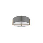 Plafonnier semi-encastré incandescent Dainolite Preston PST-153SF-AGB-GRY 180W 3 lumières gris