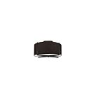 Plafonnier semi-encastré incandescent Dainolite Preston PST-153SF-MB-BK 180W 3 lumières noir