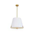 Suspendu à LED Dainolite Preston PST-184P-AGB-WH 240W 4-Lumières Blanc