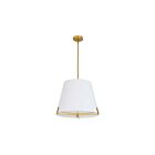 Suspendu à LED Dainolite Preston PST-184P-AGB-WH 240W 4-Lumières Blanc