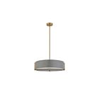 Suspendu incandescent Dainolite Preston PST-214P-AGB-GRY 240W 4 lumières gris