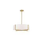 Suspendu incandescent Dainolite Preston PST-214P-AGB-WH 240W 4 lumières blanc