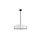 Suspendu incandescent Dainolite Preston PST-214P-MB-WH 240W 4 lumières blanc