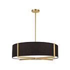 Suspendu incandescent Dainolite Preston PST-264LP-AGB-BK 240W 4 lumières noir