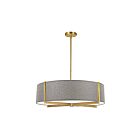 Suspendu incandescent Dainolite Preston PST-264LP-AGB-GRY 240W 4 lumières gris