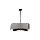 Suspendu incandescent Dainolite Preston PST-264LP-MB-GRY 240W 4 lumières gris