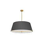 Suspendu à LED Dainolite Preston PST-324P-AGB-BK 240W 4-Lumières Noir