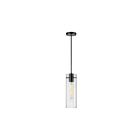 Suspendu à LED Dainolite Patia PTA-51P-CFF-MB 100W 1-Lumière Noir mat