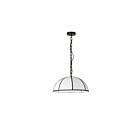 Suspendu incandescent Dainolite Portobello PTO-201P-MB-BW 100W 1 lumière blanc et noir