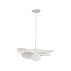 Dainolite PVN-2012LEDP-MW Paven 1-lumière 12W Blanc mat LED Suspendu