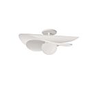 Dainolite PVN-2012LEDSF-MW Paven 1-Lumière 12W Blanc mat LED Plafonnier semi encastré 3000K
