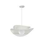Dainolite PVN-2015LEDP-MW Paven 1-lumière 12W Blanc mat LED Suspendu