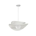 Dainolite PVN-2015LEDP-MW Paven 1-lumière 12W Blanc mat LED Suspendu