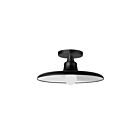 Dainolite QTN-121SF-MB Quentin 1-Lumière 60W Noir mat LED Plafonnier semi encastré