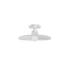 Dainolite QTN-121SF-MW Quentin 1-Lumière 60W Blanc mat LED Plafonnier semi encastré