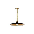 Suspendu à LED Dainolite Quentin QTN-181P-MB-AGB 60W 1-Lumière Noir mat