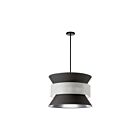 Suspendu à LED Dainolite Questa QUA-244P-BK-GRY 240W 4-Lumières Noir